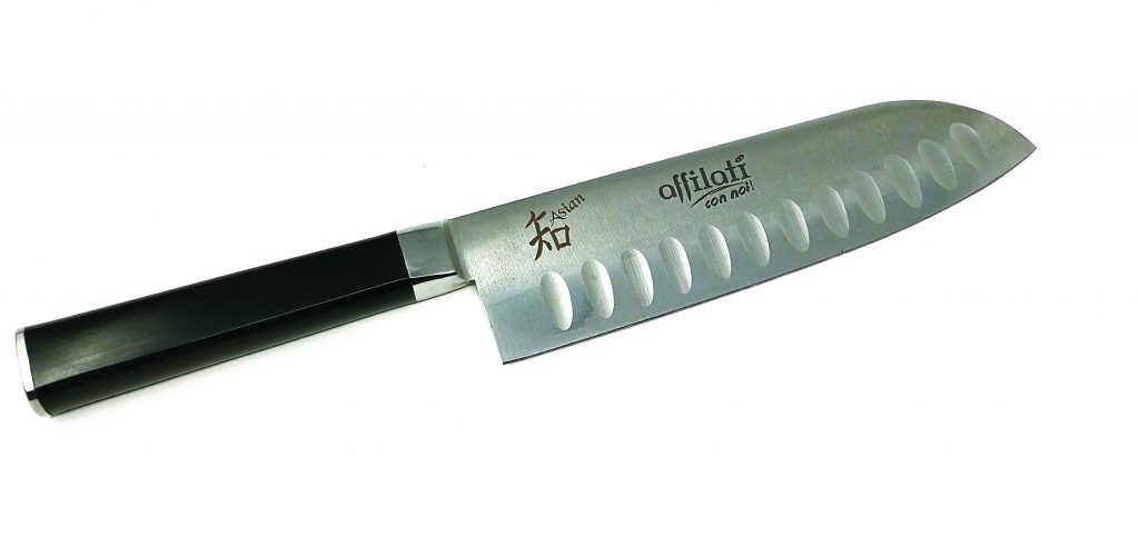 Coltello Gran Santoku Alveolare Asian