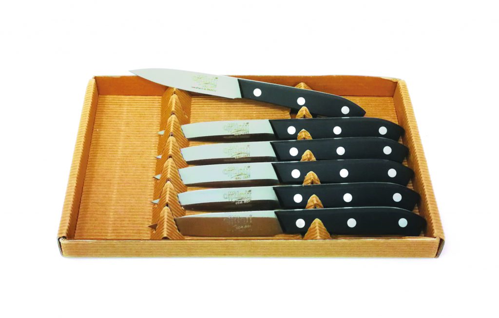 Confezione Coltello Bistecca Da 6 Pz Manico Pom