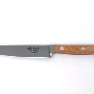Coltello Da Bistecca 11,5 Cm Manico Legno Bordo Seghettato